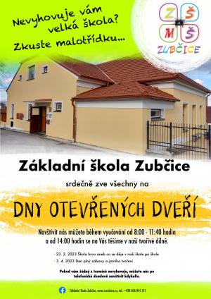 Leták - dny otevřených dveří